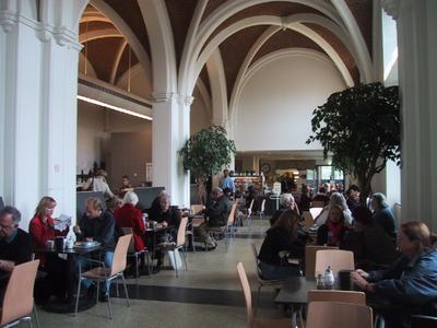 The selection was limited but the price and the place were right. Nothing beats a light lunch at a major museum cafeteria.