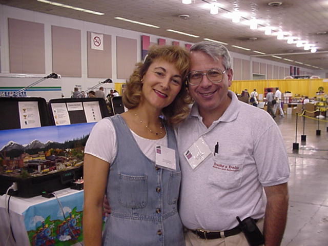 Judith and Owen Shirwo of Trucks and Trains Hobby Shop, one of our HSSs en route.