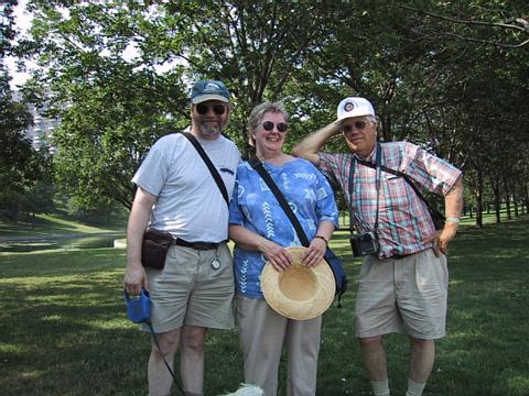 Jeffrey with best friends, Helen and Terry Sutfin nearing the end of another great summer adventure.