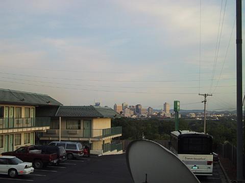 The view from our Nashville Motel 6.
