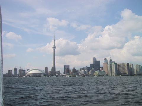 The Toronto skyline from Lake Ontario, site of the 2003 NMRA National Convention and Train Show