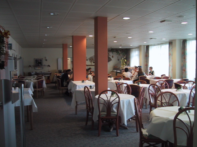 The dining room of the Bruchsal Business Hotel.