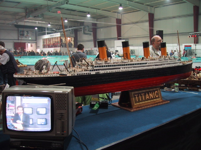 Just like the real one, the model Titanic sank!
