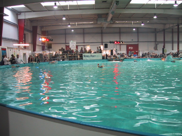 I came back several times to see the big boats in the pool. My timing was terrible...I never did see the battleships in action.