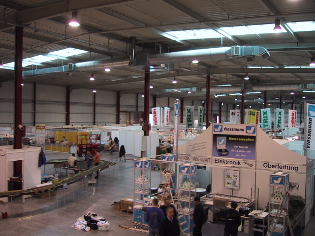 Messe Sinsheim was a beehive of activity as the stands were being set up.