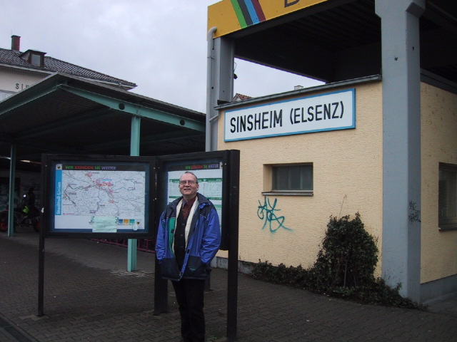 Werner Zuendorf was waiting to greet us at the Sinsheim station.
